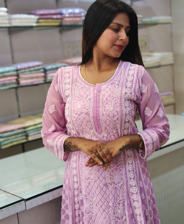 Georgette Anarkali Kurti