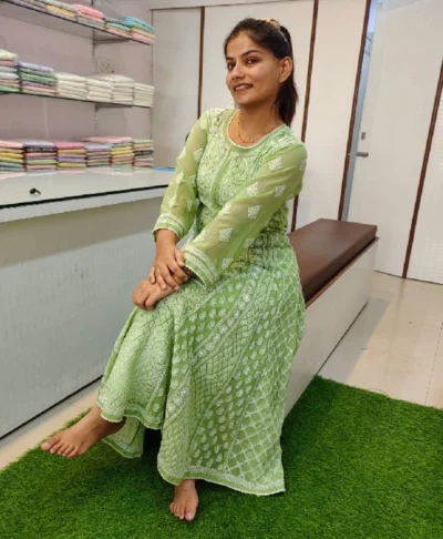 Georgette Anarkali Kurti