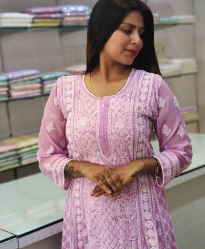 Georgette Anarkali kurti