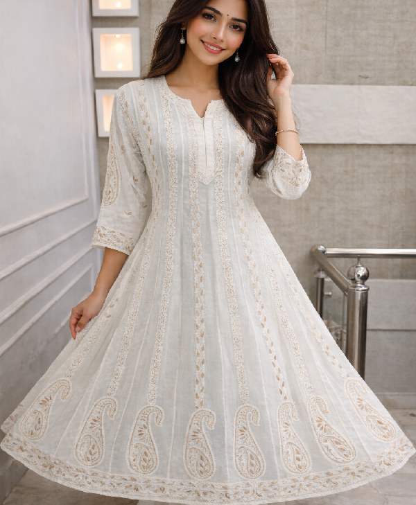 Viscose Gota Patti Anarkali Kurti