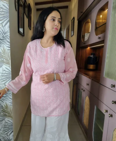 Cotton Malmal Hand Work Top