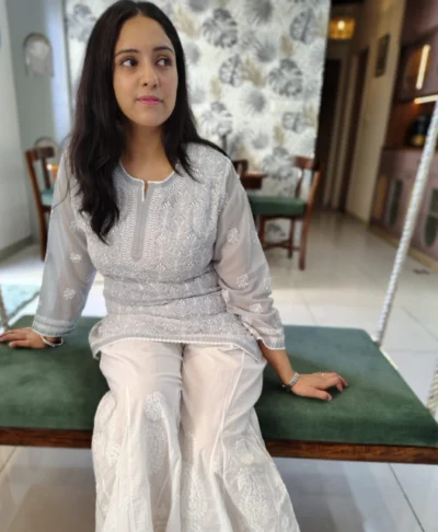 Cotton Malmal Hand Work Top