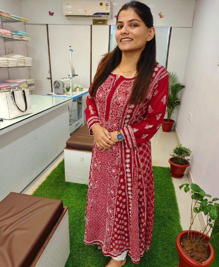 Georgette Anarkali Kurti