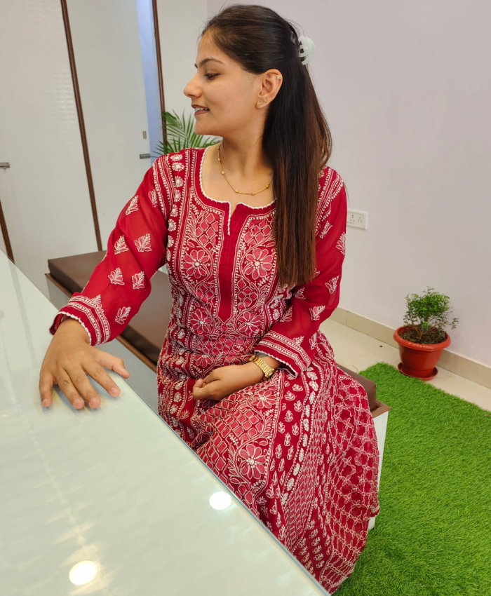 Georgette Anarkali Kurti - Image 3